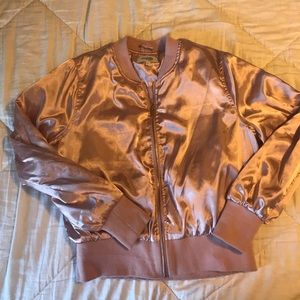 Pink lightweight shiny jacket Halloween grease